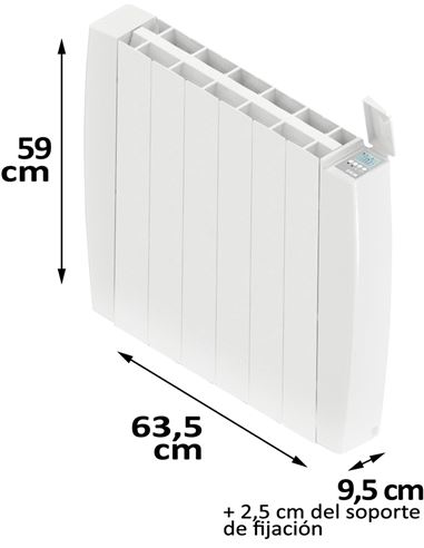 Emisor térmico fluido INDALS 1000W