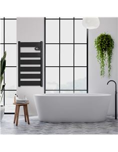 Radiador secatoallas eléctrico LYSA 750W negro 2