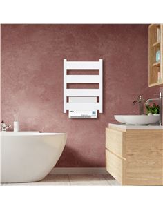 Radiador Secatoallas Eléctrico con Termoventilador NERIS TURBO (500W+1000W) - Blanco 2