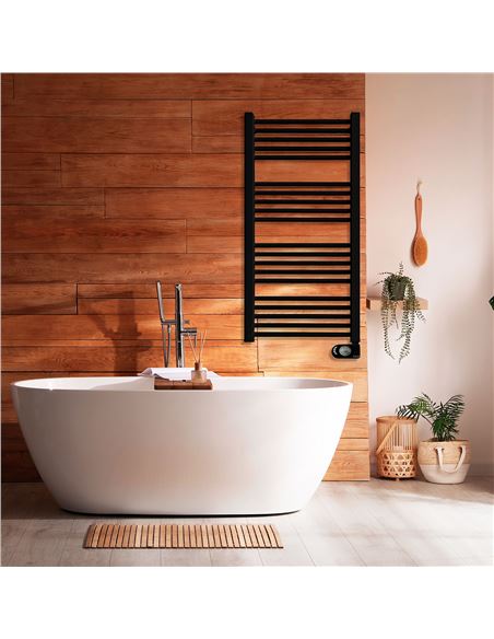 Radiador Secatoallas Eléctrico de Bajo Consumo NOOR (750W) - Negro