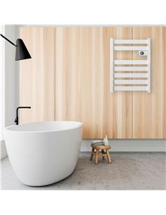 Radiador Secatoallas Eléctrico de Bajo Consumo ZINNIA (500W) - Blanco 2