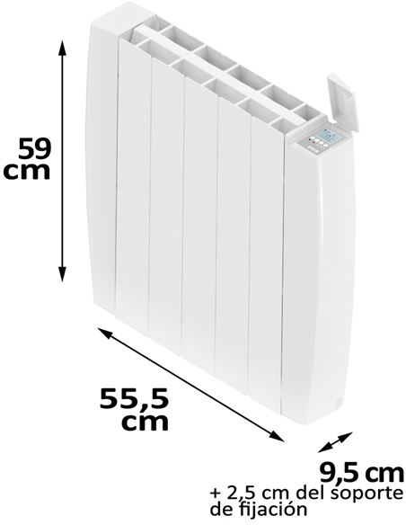 Emisor térmico fluido INDALS 800W