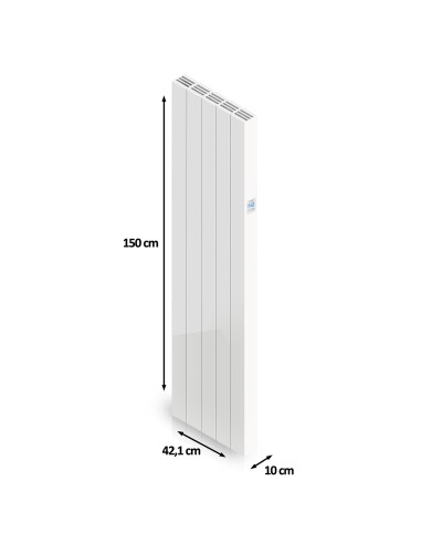 Emisor Térmico Cerámico Vertical AVA1500 (1500W), Bajo Consumo-Programable 24/7