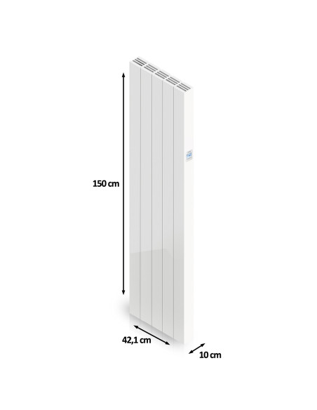 Emisor Térmico Cerámico Vertical AVA1500 (1500W), Bajo Consumo-Programable 24/7