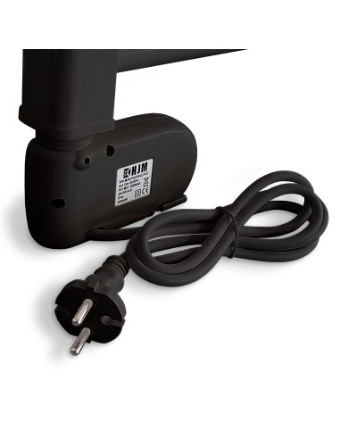 Sèche-serviettes électrique à inertie sèche HJM, 750 W, Noor, Noir