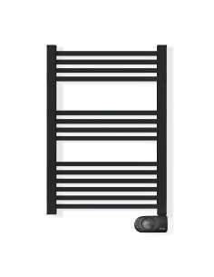 Sèche-serviettes électrique à inertie sèche HJM, 500 W, Square, Noir