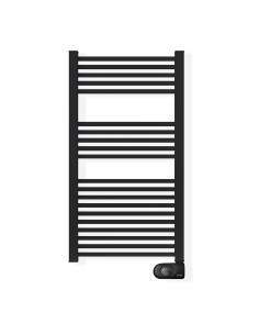 Sèche-serviettes électrique à inertie sèche HJM, 750 W, Square, Noir