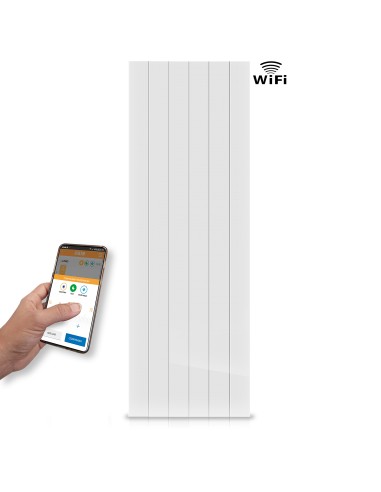 Radiador cerámico vertical AVA WIFI 2000W, Sin Smartbox, Bajo Consumo-Programable 24/7