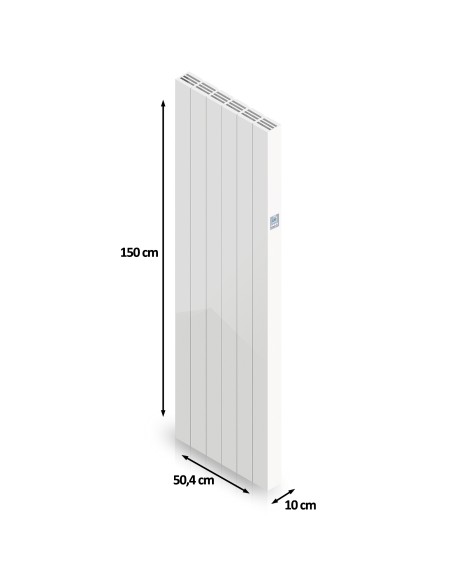 Radiador cerámico vertical AVA WIFI 2000W, Sin Smartbox, Bajo Consumo-Programable 24/7
